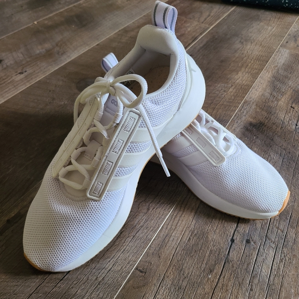 Adidas Women's Racer TR21 Running Shoe GX4207 White/White/Grey Size 8.5M